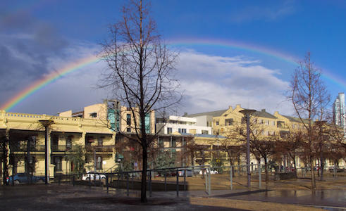 Rainbow over  MBS